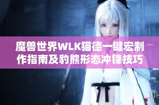 魔兽世界WLK猫德一键宏制作指南及豹熊形态冲锋技巧解析