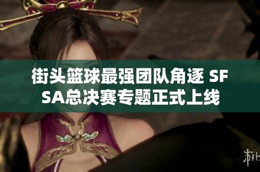 街头篮球最强团队角逐 SFSA总决赛专题正式上线