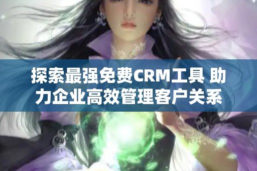 探索最强免费CRM工具 助力企业高效管理客户关系