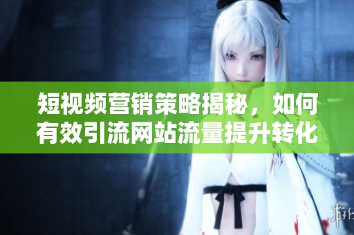 短视频营销策略揭秘，如何有效引流网站流量提升转化率