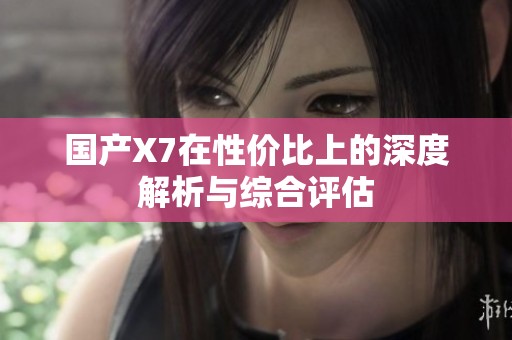 国产X7在性价比上的深度解析与综合评估