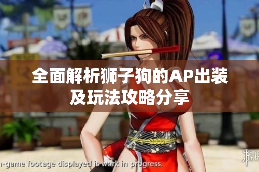 全面解析狮子狗的AP出装及玩法攻略分享