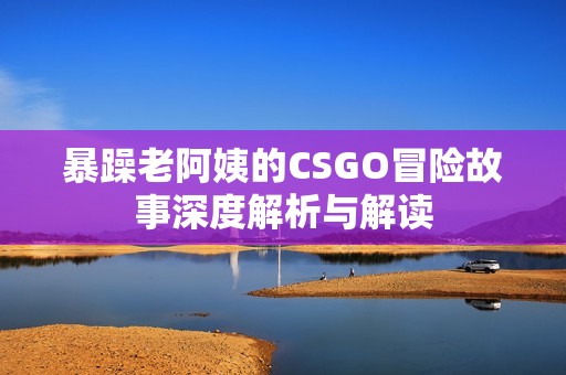 暴躁老阿姨的CSGO冒险故事深度解析与解读