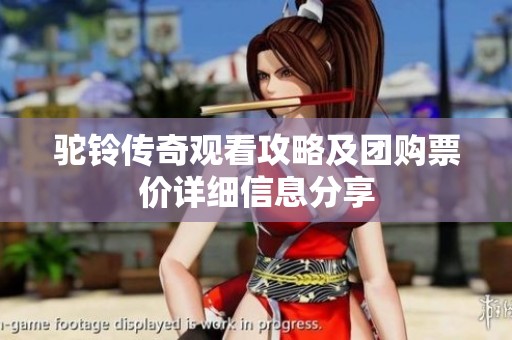 驼铃传奇观看攻略及团购票价详细信息分享