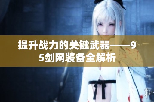 提升战力的关键武器——95剑网装备全解析