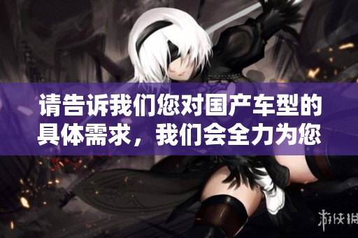 请告诉我们您对国产车型的具体需求，我们会全力为您解答