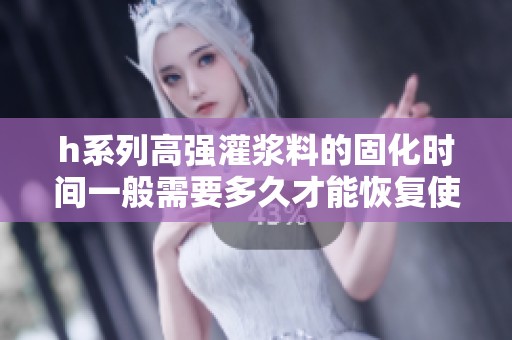 h系列高强灌浆料的固化时间一般需要多久才能恢复使用