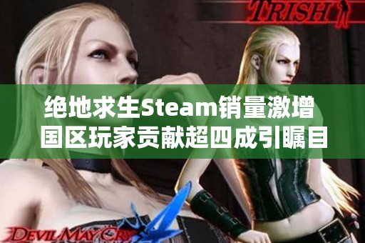 绝地求生Steam销量激增 国区玩家贡献超四成引瞩目