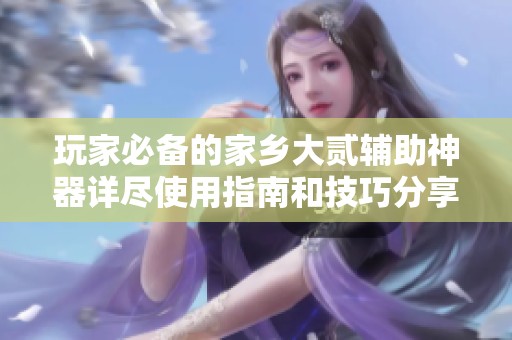 玩家必备的家乡大贰辅助神器详尽使用指南和技巧分享