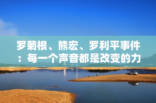 罗菊根、熊宏、罗利平事件：每一个声音都是改变的力量
