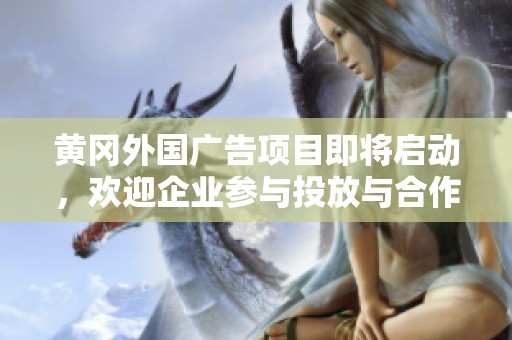黄冈外国广告项目即将启动，欢迎企业参与投放与合作
