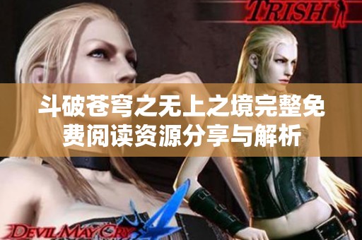 斗破苍穹之无上之境完整免费阅读资源分享与解析