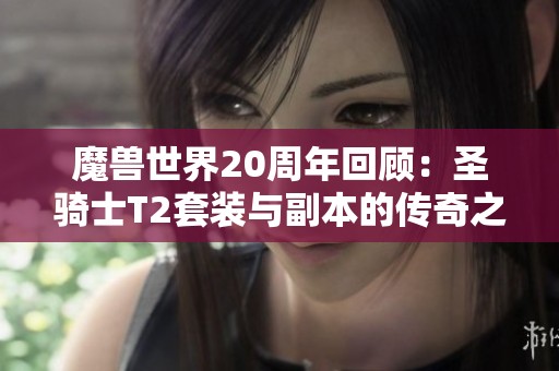 魔兽世界20周年回顾：圣骑士T2套装与副本的传奇之旅