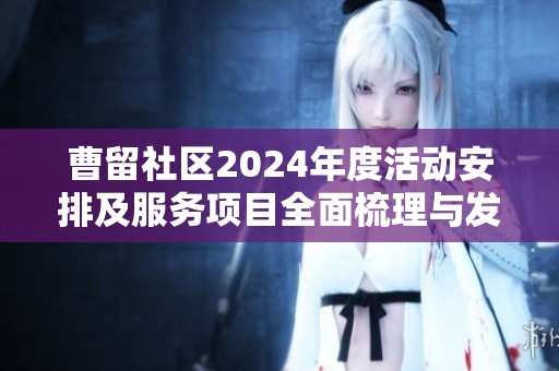 曹留社区2024年度活动安排及服务项目全面梳理与发布