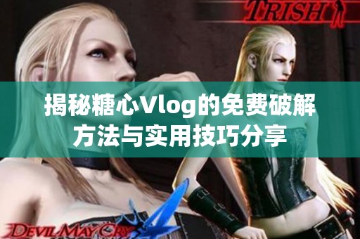 揭秘糖心Vlog的免费破解方法与实用技巧分享