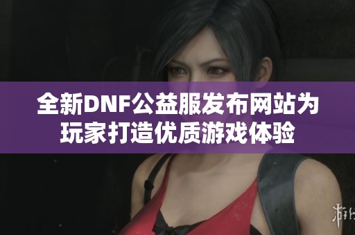 全新DNF公益服发布网站为玩家打造优质游戏体验