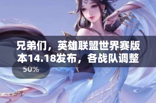 兄弟们，英雄联盟世界赛版本14.18发布，各战队调整策略解析