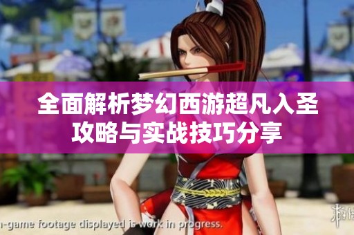 全面解析梦幻西游超凡入圣攻略与实战技巧分享