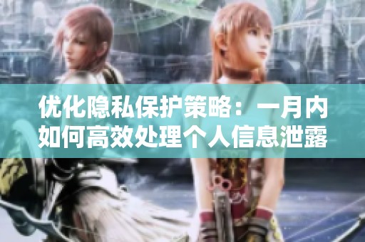 优化隐私保护策略：一月内如何高效处理个人信息泄露问题