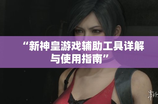 “新神皇游戏辅助工具详解与使用指南”
