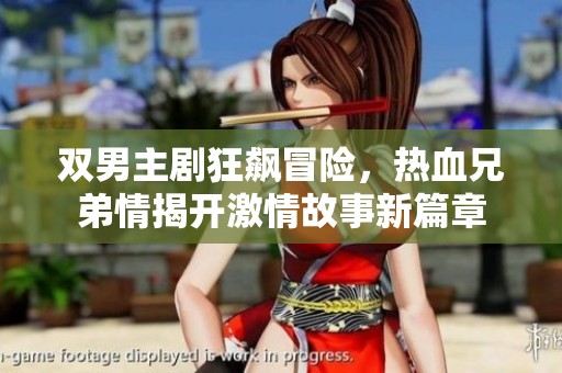 双男主剧狂飙冒险，热血兄弟情揭开激情故事新篇章