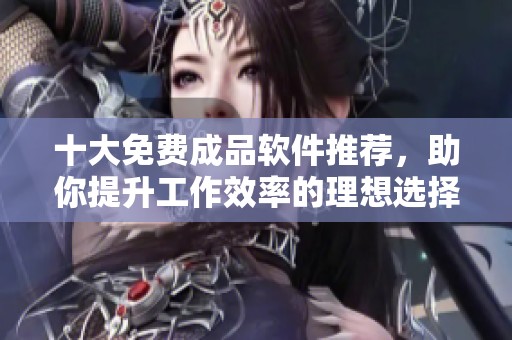 十大免费成品软件推荐，助你提升工作效率的理想选择
