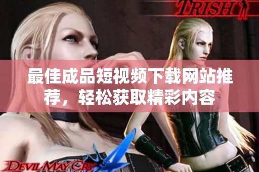 最佳成品短视频下载网站推荐，轻松获取精彩内容
