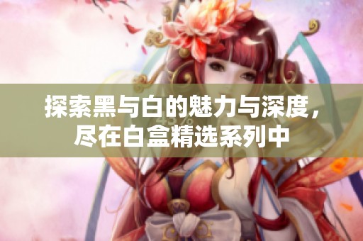 探索黑与白的魅力与深度，尽在白盒精选系列中