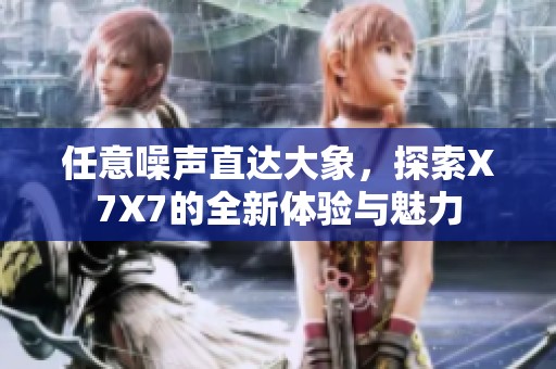 任意噪声直达大象，探索X7X7的全新体验与魅力