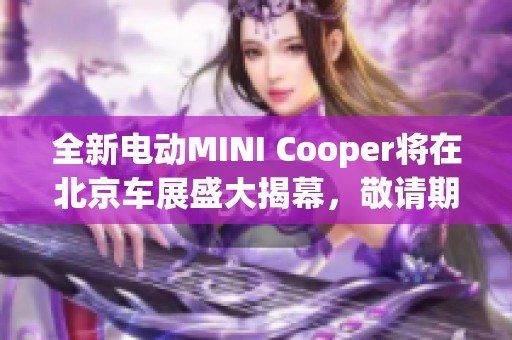 全新电动MINI Cooper将在北京车展盛大揭幕，敬请期待！