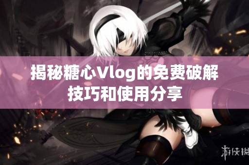 揭秘糖心Vlog的免费破解技巧和使用分享