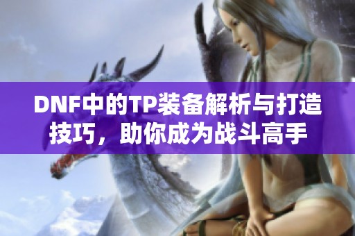 DNF中的TP装备解析与打造技巧，助你成为战斗高手