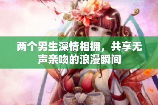 两个男生深情相拥，共享无声亲吻的浪漫瞬间