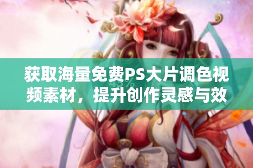 获取海量免费PS大片调色视频素材，提升创作灵感与效果