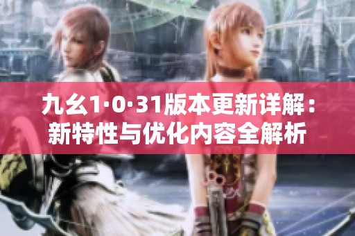 九幺1·0·31版本更新详解：新特性与优化内容全解析