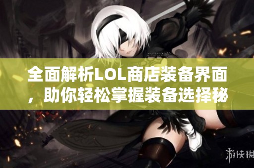 全面解析LOL商店装备界面，助你轻松掌握装备选择秘诀