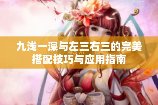 九浅一深与左三右三的完美搭配技巧与应用指南