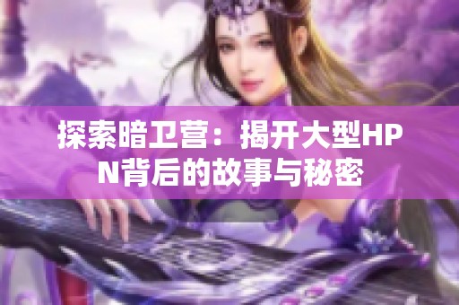 探索暗卫营：揭开大型HPN背后的故事与秘密
