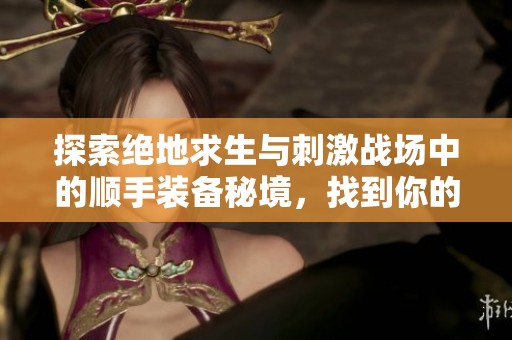 探索绝地求生与刺激战场中的顺手装备秘境，找到你的最佳武器选择