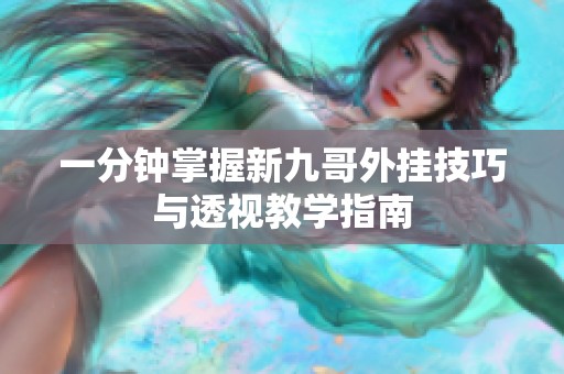 一分钟掌握新九哥外挂技巧与透视教学指南
