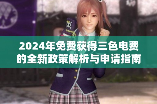 2024年免费获得三色电费的全新政策解析与申请指南