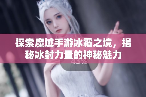 探索魔域手游冰霜之境，揭秘冰封力量的神秘魅力