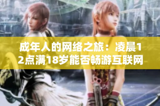 成年人的网络之旅：凌晨12点满18岁能否畅游互联网