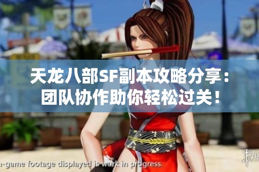 天龙八部SF副本攻略分享：团队协作助你轻松过关！