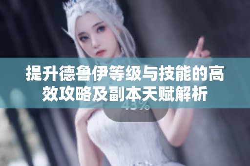 提升德鲁伊等级与技能的高效攻略及副本天赋解析