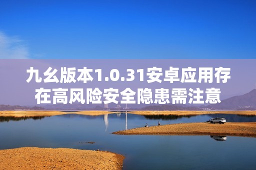 九幺版本1.0.31安卓应用存在高风险安全隐患需注意