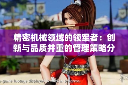 精密机械领域的领军者：创新与品质并重的管理策略分析