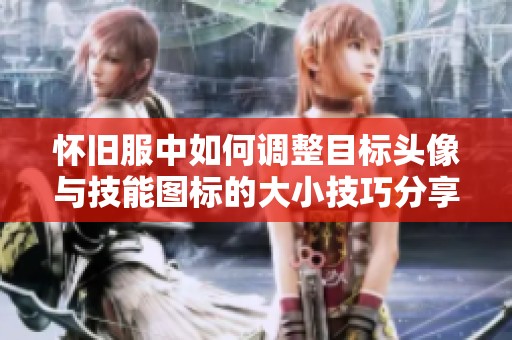 怀旧服中如何调整目标头像与技能图标的大小技巧分享