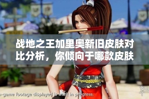 战地之王加里奥新旧皮肤对比分析，你倾向于哪款皮肤风格