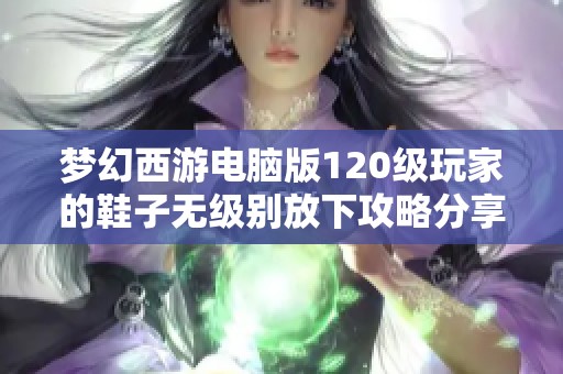 梦幻西游电脑版120级玩家的鞋子无级别放下攻略分享